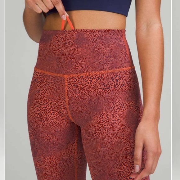 NWT lululemon Wunder Train High-Rise Tight 25” Cracle Glaze Sz0 - Picture 3 of 15